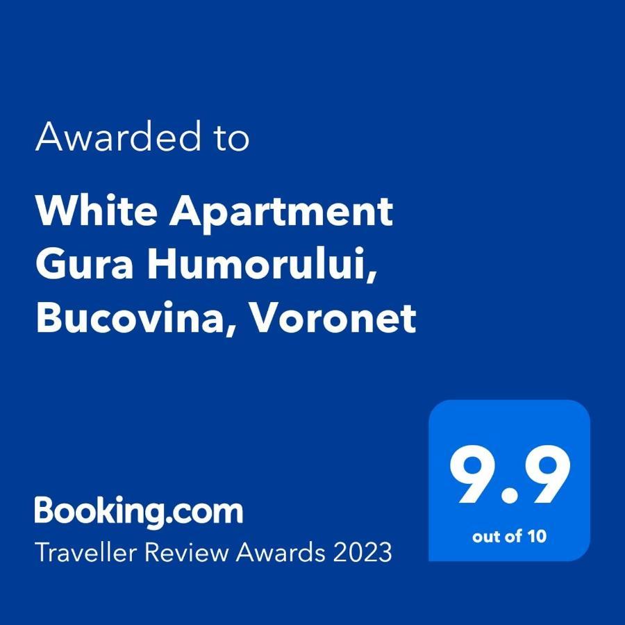 White Apartment Gura Humorului, Bucovina, Voronet المظهر الخارجي الصورة
